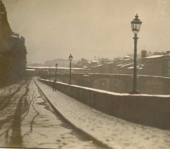 La nevicata del 1926 sul lungarno